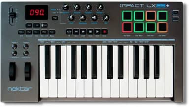 Nektar Impact LX25+ | Teclado controlador USB MIDI com integração Nektar DAW cinza escuro