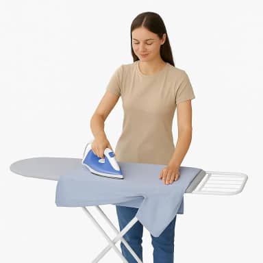 Tábua De Passar Roupa Reforçada Com Suporte Para Ferro Tecido Térmico Extra Forte