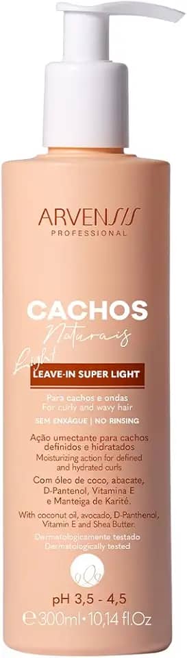 Arvensis Leave-in Super Light para Cabelos Cacheados 300ml