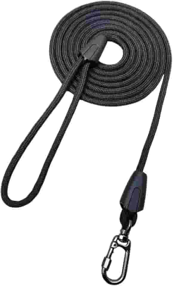 Guia Longa com 5 metros de Corda Passeios Para Cães de Adestramento Mosquetão Reforçado (Peto)