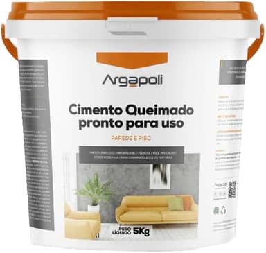 CIMENTO QUEIMADO PRONTO PARA USO 9 CORES 5KG (Concreto)