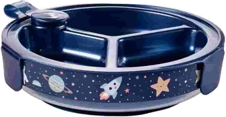 Prato Térmico Decorado Menino, 3 Divisórias C/Travas Plasútil