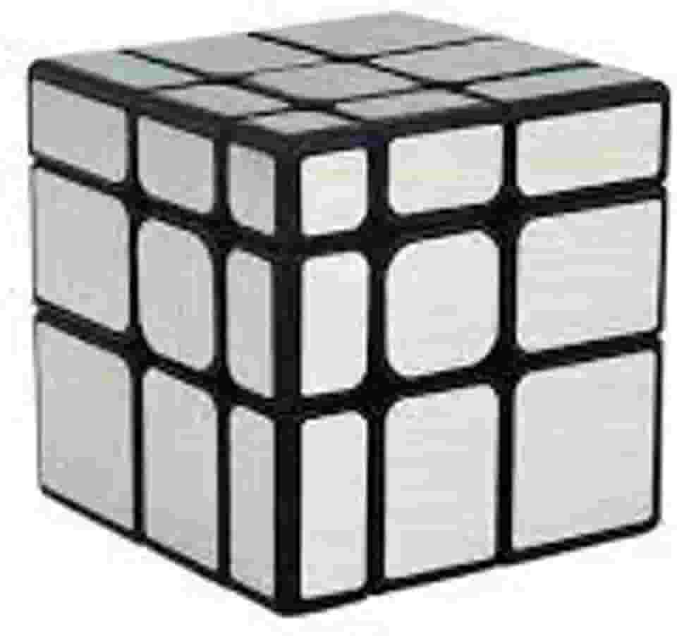 Cubo Magico Profissional Mirror Blocks 3x3 Demolidor, Moyu Meilong, Prateado