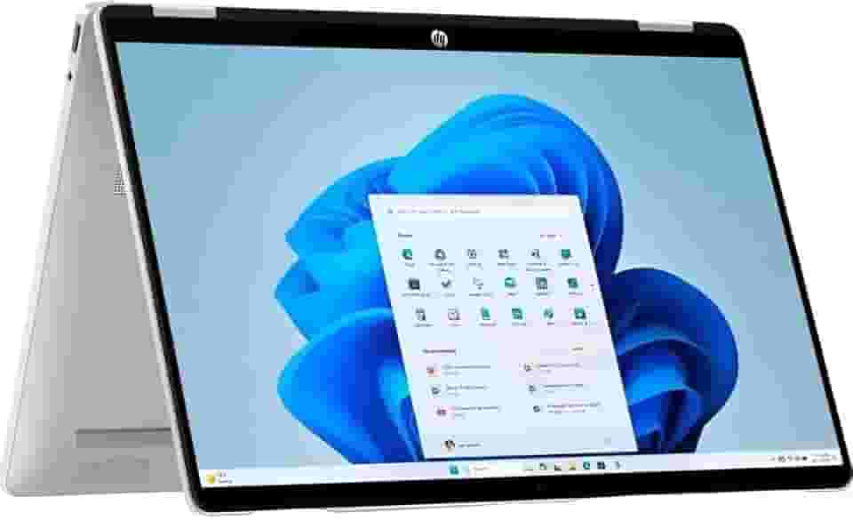 HP Notebook OmniBook 5 Flip 2 em 1, tela sensível ao toque 2K de 14 polegadas, Intel Core 5 120U, 8 GB de RAM, SSD de 512 GB, placa de vídeo Intel, teclado retroiluminado, Windows 11 Home, Glacier