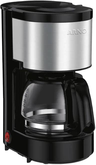 Cafeteira Elétrica Arno Perfectta Inox 0,6L CFPI, até 15 Xícaras, Sistema Corta Pingos, Jarra de Vidro, 110V