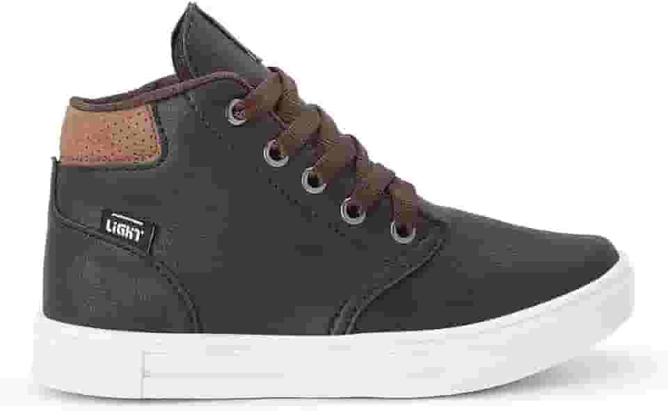 Tenis Botinha Infantil Meninos Casual Cano Alto Confortavel