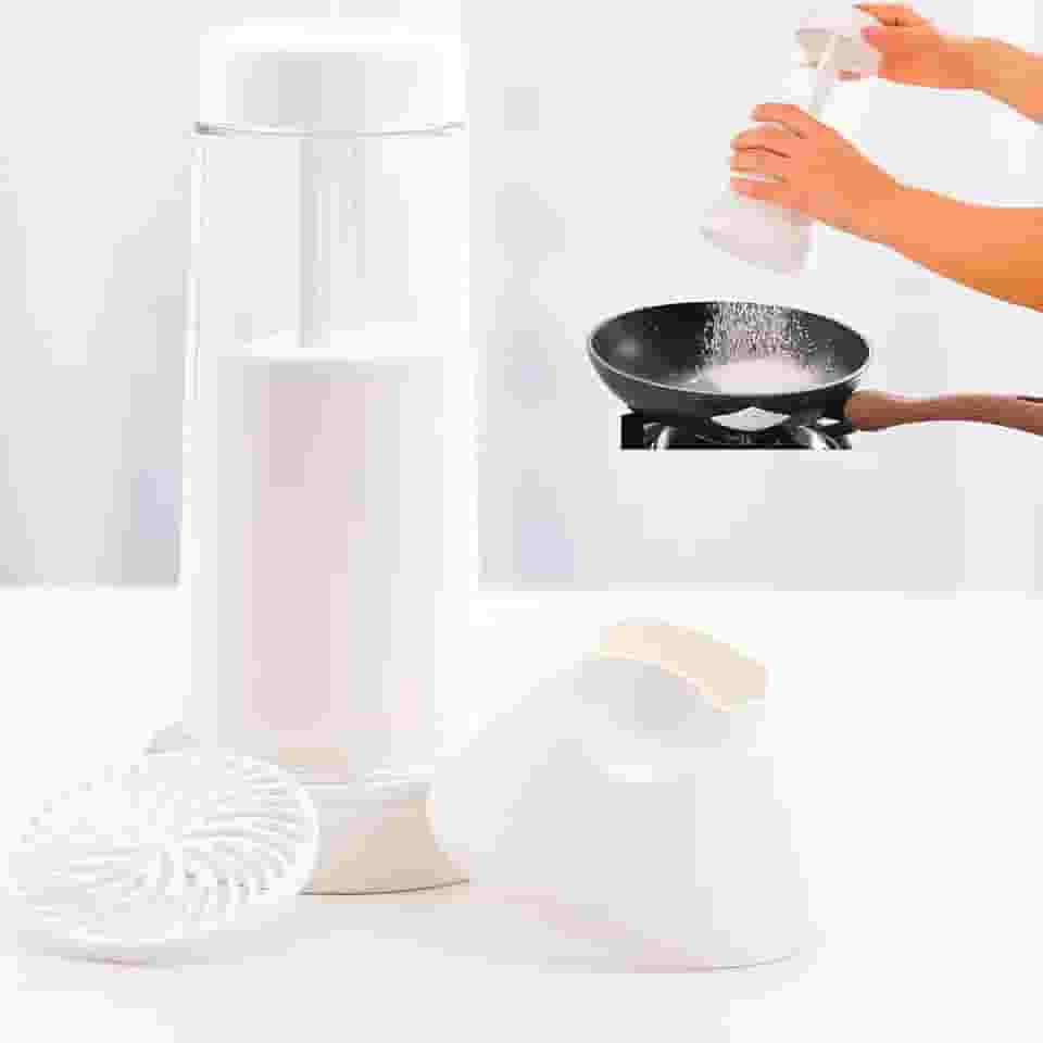 Tapioqueira Manual com Peneira e Polvilhador Integrados Tapiocas Sem Grumos Crepioca Distribuição Uniforme Compacta Ergonômica Fácil de Limpar Desmontável Material Resistente Cozinha Prática (Branco)