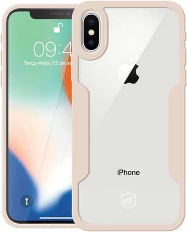 Gshield Capa Case Capinha 360 Frente e Verso para (iPhone X/XS, Rosa)