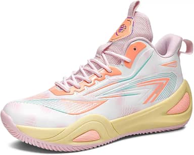 Tênis de basquete masculino da moda, respirável, antiderrapante, durável, leve com suporte arco, tênis para quadra interna e externa