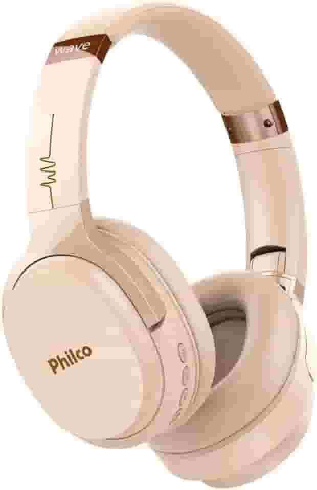 Fone de ouvido, Conexão Bluetooth 5.0, 150mW, Concha almofadada, PFO01BTG, Rose gold