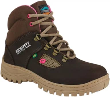 Botina de Trabalho Feminina em Couro Ps196 c/CA Ecosafety