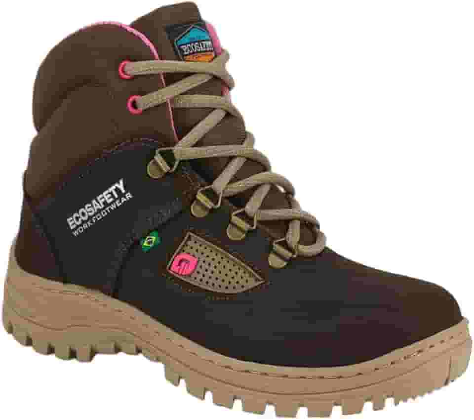 Botina de Trabalho Feminina em Couro Ps196 c/CA Ecosafety