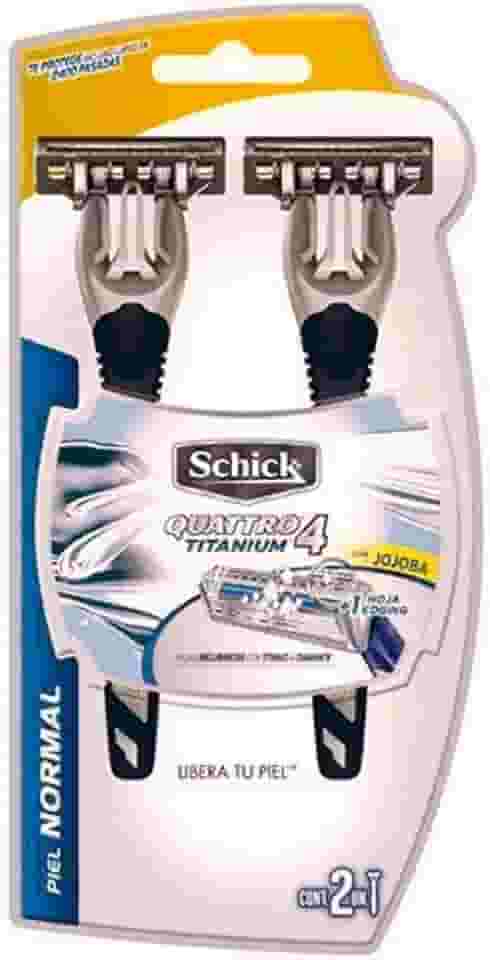 Aparelho Schick Quattro Titanium Descartável Original 1X2