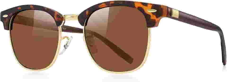 Óculos de sol unissex de alumínio polarizado para homens e mulheres, sem aro, retrô, para dirigir