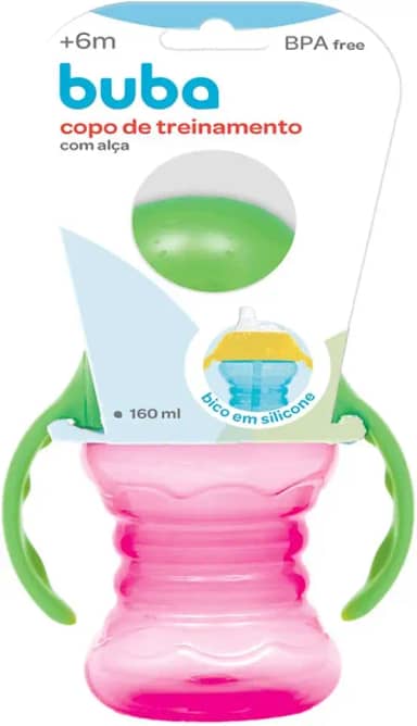 Copo De Treinamento Com Alca, Buba, Rosa