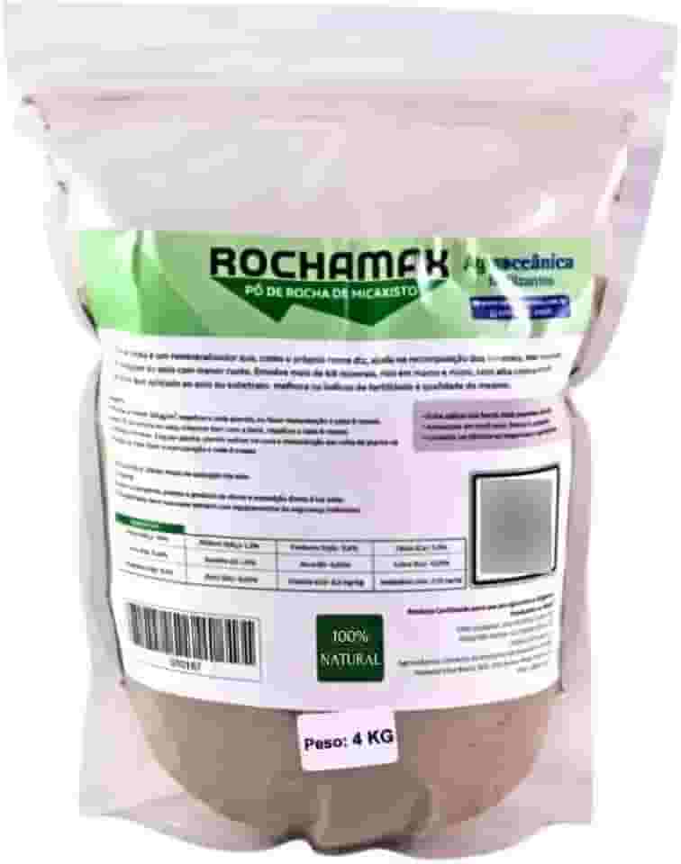 Pó De Rocha Agrooceanica 4 Kg Adubo Organico
