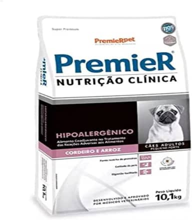 PremieR Pet Nutrição Clínica Ração Seca Hipoalergênica para Cães Porte Pequeno Sabor Cordeiro 10,1kg