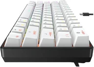 Teclado Mecânico Gamer 60% Force One Atlas, 63 Teclas, Switch Huano Red, RGB Customizável, Layout ANSI US, Compacto e Silencioso – Ideal para Jogos FPS, Setup Clean e Alta Performance