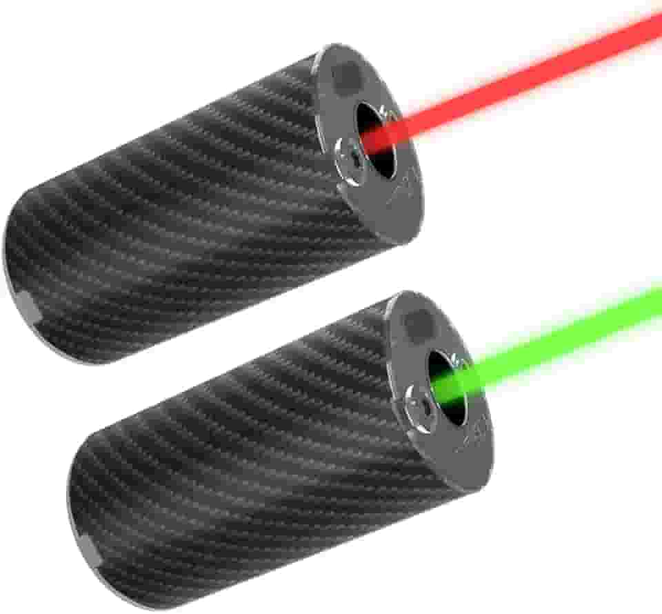 T238 Unidade Nano R&G Airsoft Tracer, Mini Airsoft Tracer de fibra de carbono (interface de rosca CCW de 14 mm, adaptador cw de 14 mm a 11 mm), suporta BBS vermelho e verde, porta de carregamento tipo