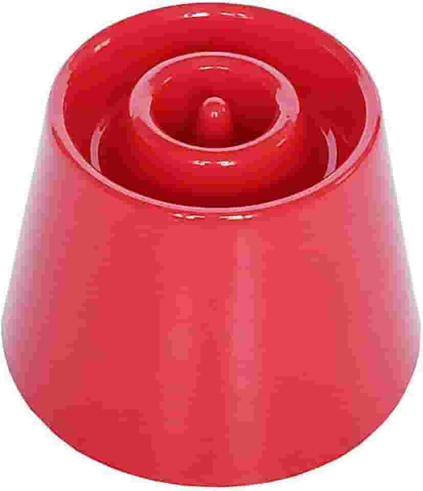 Comedouro Funcional Lento e Alto Dog Eat Vermelho Tamanho P para Cães