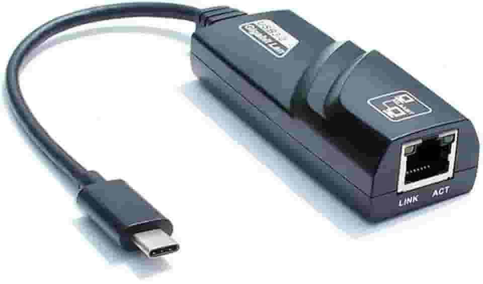 Adaptador de Rede Conversor USB 3.1 TYPE-C para RJ45 10/100/1000 Gigabit Ethernet 1000mpbs TIPO-C