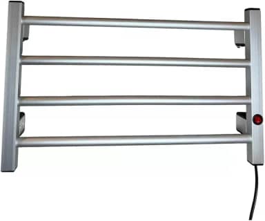 Toalheiro Térmico Aquecedor de Toalhas 4 Barras- Com Seletor de Voltagem 110/220 V (PRATA)