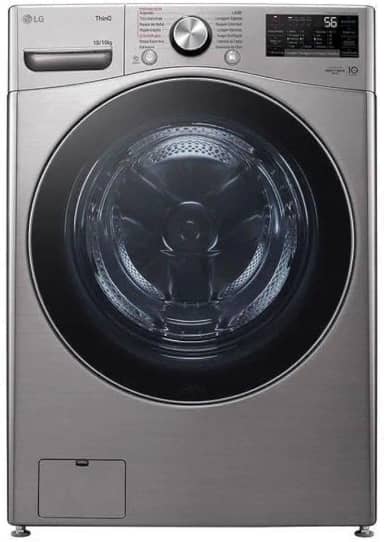 Lava e Seca Lg Smart 18kg Inox Look com Inteligência Artificial Aidd™ Wd18sv2s6b 127v