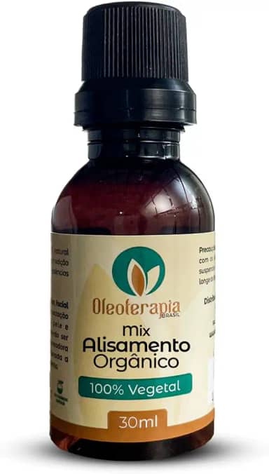 Mix Alisamento Orgânico 100% natural - umectação e cuidados capilares (30ml)