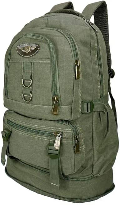 Mochila Lona De Camping Acampamentos Reforçada Motoqueiro Viagem Trilha 50l