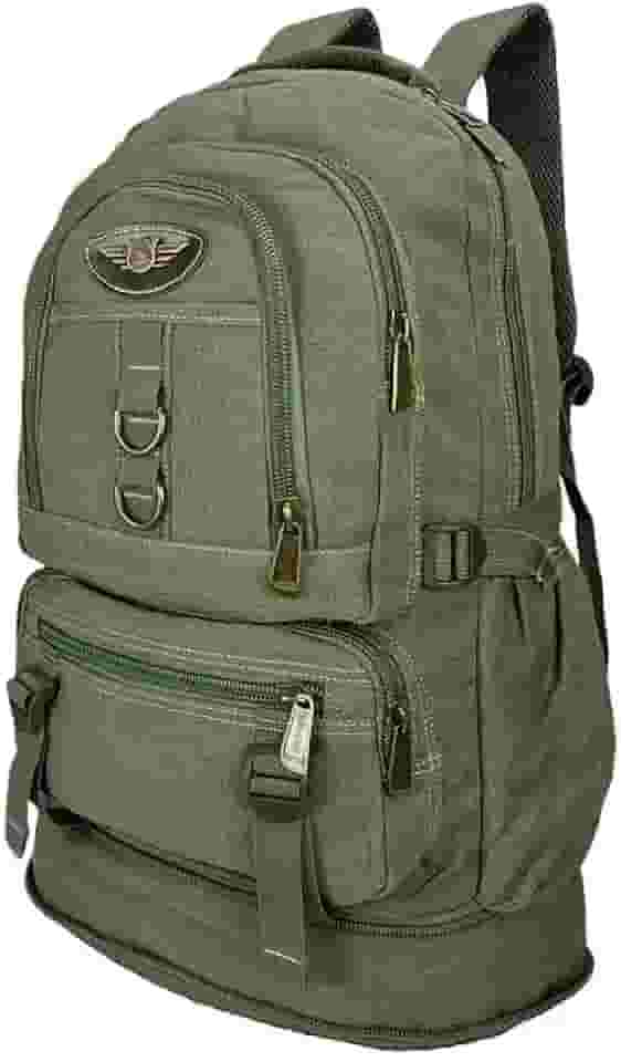 Mochila Lona De Camping Acampamentos Reforçada Motoqueiro Viagem Trilha 50l