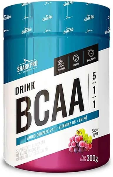 BCAA EM PÓ - BCAA DRINK 5:1:1 - SABOR UVA - 300g