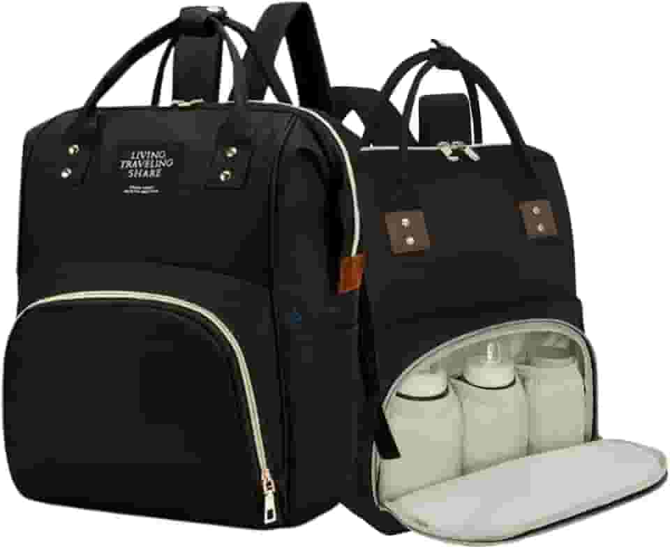 Mochila Maternidade Impermeável Grande Capacidade para Bebê Menino e Menina Gestante Bolsa Multifunção com Compartimentos Térmicos para mamadeiras e Alça de mão Confortável