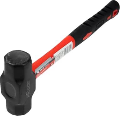 MTX Marreta Oitavada 500g com Cabo de Fibra de Vidro e Empunhadura Emborrachada – Cabeça em Aço Forjado com Verniz Preto