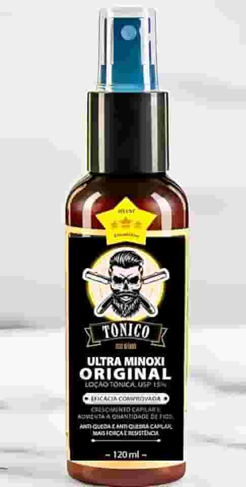 Tônico Ultra 120ml – Crescimento Natural para Cabelo, Barba e Sobrancelha