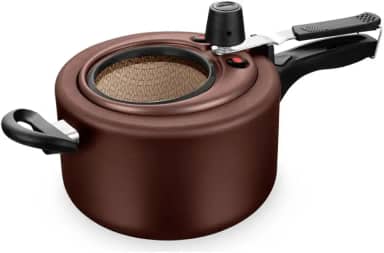 Panela De Pressão Antiaderente Chocolate Com Visor 3,0l Mta