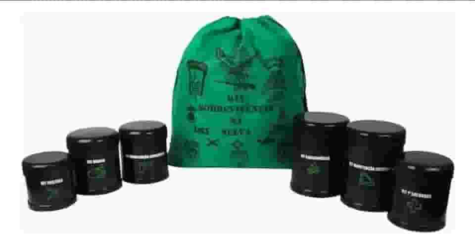 Kit Sobrevivência Na Selva 6 Potes Completos Campo Militar Exército