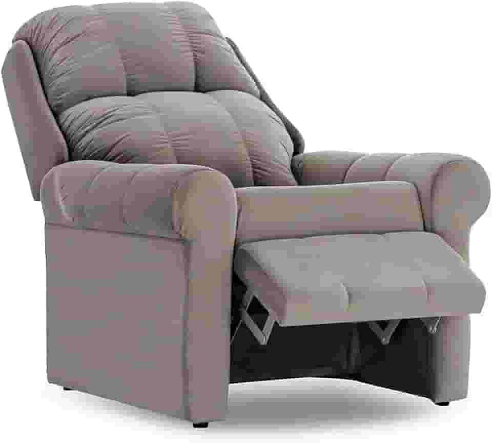 Poltrona Reclinável Herval Slim, Cinza Veludo