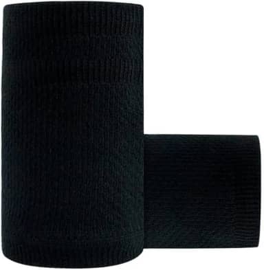 Munhequeira Toalha Grande 15 cm 2 Unidades cor Preta