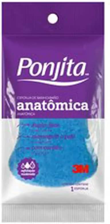 Ponjita, 3M, Esponja de Banho Anatômica - 1 Unidade, Cores sortidas