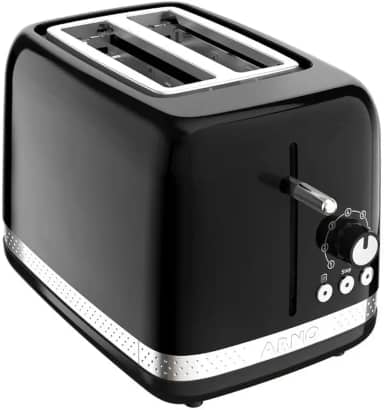 Torradeira Arno Soleil Preta SPTO, com 7 Níveis de Tostagem, Funções de Descongelar, Reaquecer e Parar, 110V
