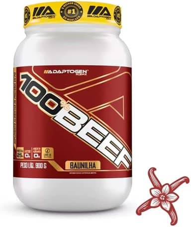 100% Beef Protein 900g Baunilha | Proteína Isolada da Carne Bovina - Adaptogen Science