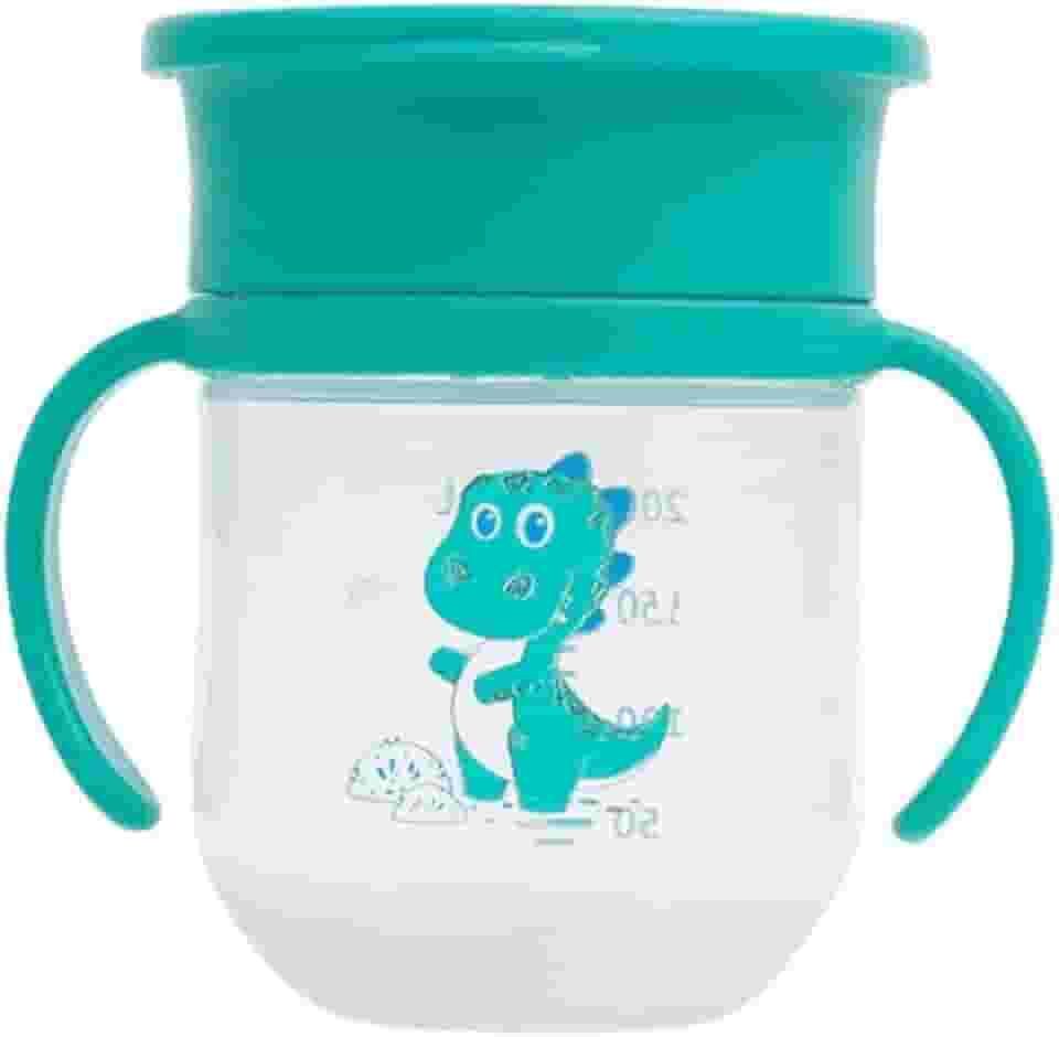 Copo de Treinamento 360° Leo com Alça e Tampa 200ml - Petit Piá