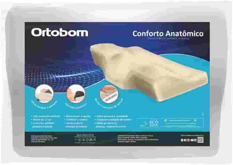 Travesseiro Nasa Cervical Conforto Anatômico Ortopédico - Ortobom