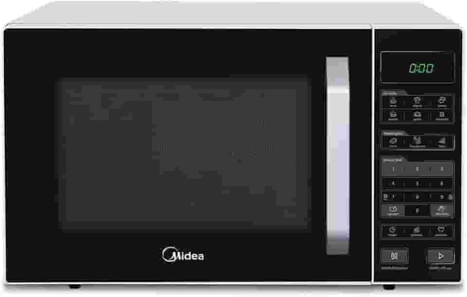 Forno Micro-ondas 35L Branco e Preto Midea 220V MXSA35P2