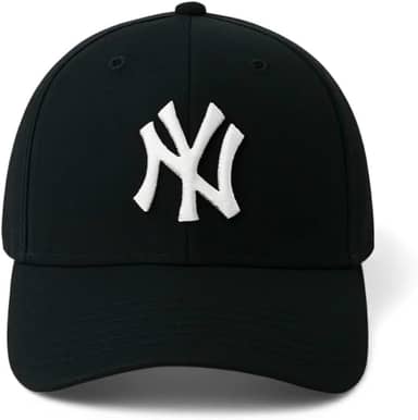 Boné New York, Preto com Logo Branco, Ajustável, Unissex Estilo Baseball Feicho Fitao