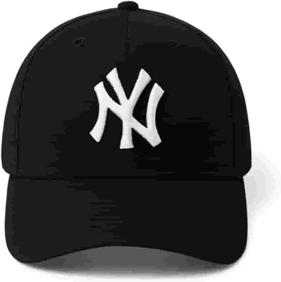 Boné New York, Preto com Logo Branco, Ajustável, Unissex Estilo Baseball Feicho Fitao