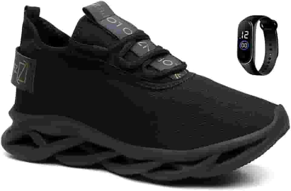 Tênis Academia Masculino Esportivo Ortopédico Leve + Relógio