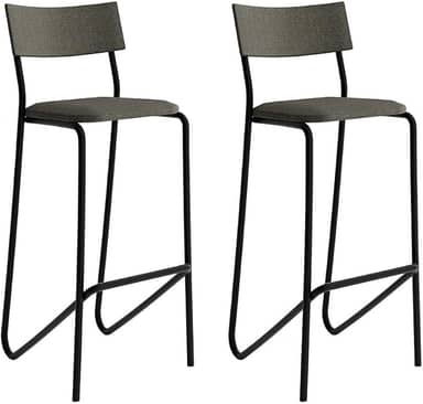 Kit 2 Banquetas Altas Cozinha Balcão 1747 Carraro Preto