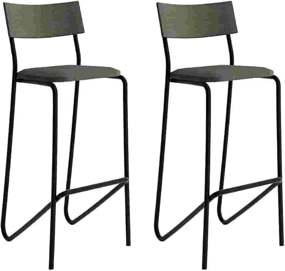 Kit 2 Banquetas Altas Cozinha Balcão 1747 Carraro Preto