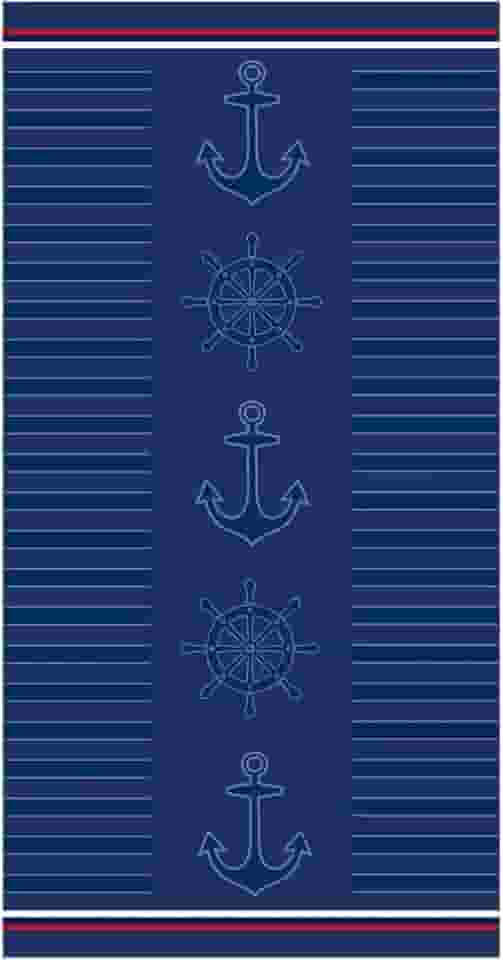 Toalhão de Praia Aveludada 78x150 Beach - Appel (Marítimo, 78 x 150)